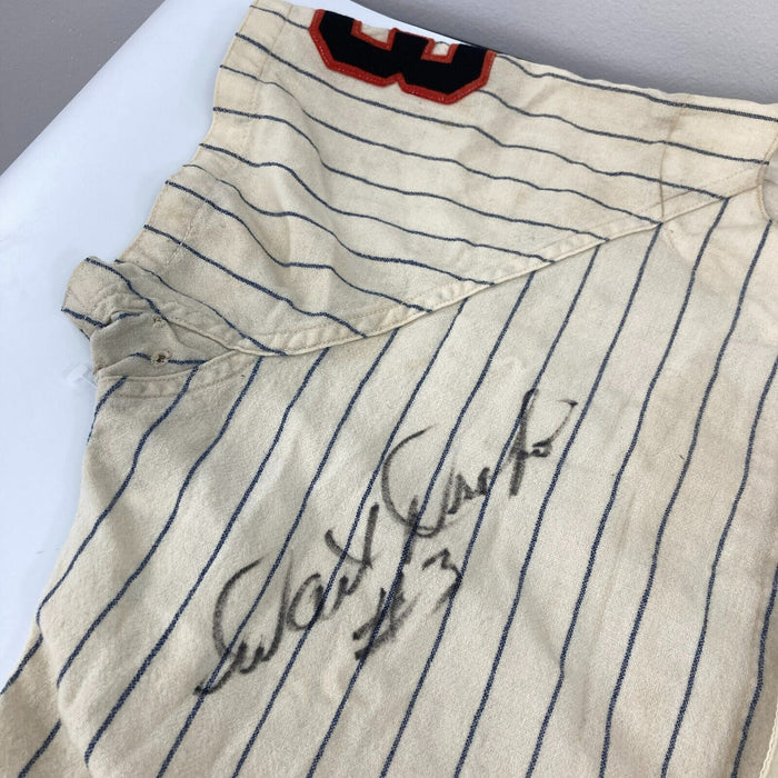 1958 Walt Dropo Signed Game Used Chicago White Sox Flannel Jersey MEARS COA