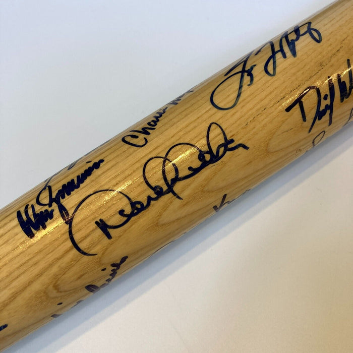 1996 New York Yankees World Series Champs Team Signed Bat Derek Jeter JSA COA