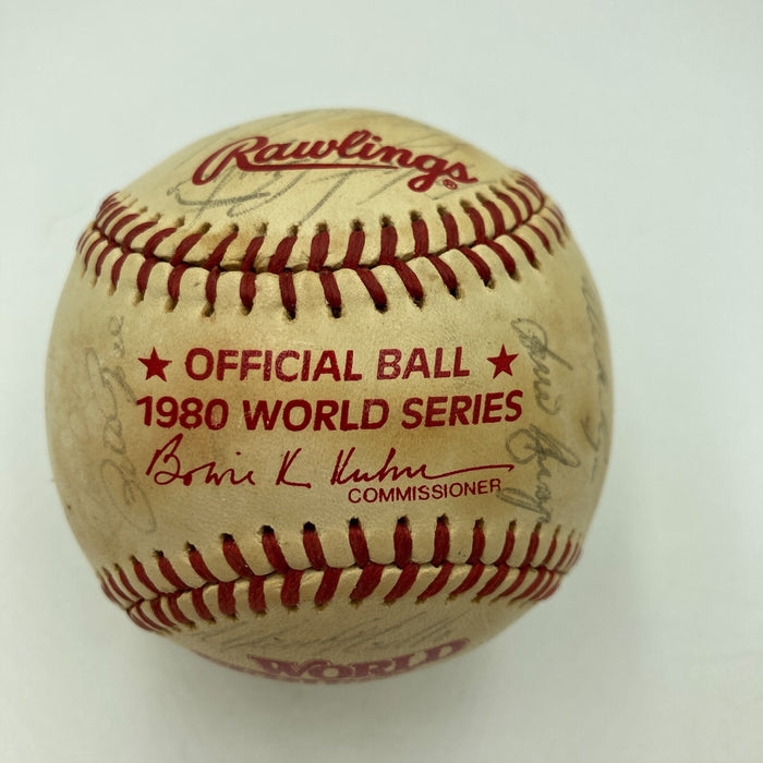 1980 Philadelphia Phillies World Series Champs Team Signed Baseball With JSA COA
