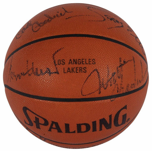 Wilt Chamberlain 1972-73 Los Angeles Lakers Team Signed Basketball PSA DNA COA