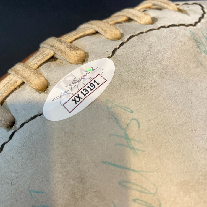 Dan Marino Pre Rookie 1979 Pittsburgh Panthers Team Signed Football 45+ Sigs JSA