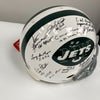 1969 New York Jets Super Bowl Champs Team Signed Authentic Game Helmet Steiner