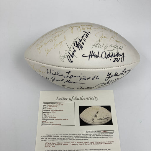 Jim Brown Tom Landry Dan Marino Hall Of Fame Multi Signed Football 31 Sigs JSA