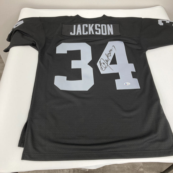 Bo Jackson Signed 1988 Oakland Raiders Mitchell & Ness Jersey Beckett COA