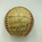 1958 New York Yankees World Series Champs Team Signed Baseball JSA COA
