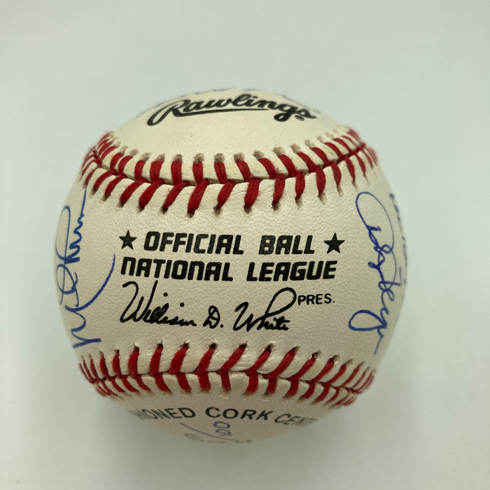 1976 Cincinnati Reds World Series Champs Team Signed Baseball Beckett COA