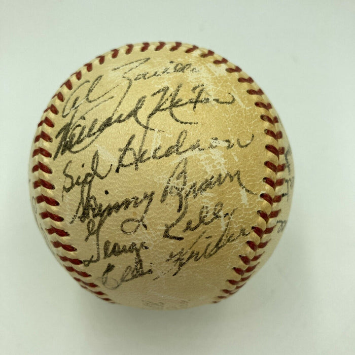 Nice 1953 Boston Red Sox Team Signed American League Harridge Baseball JSA COA