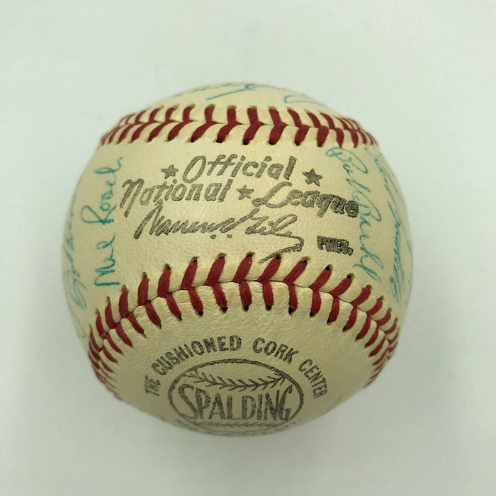 Stunning 1960 Milwaukee Braves Team Signed Baseball Hank Aaron PSA DNA Mint 8