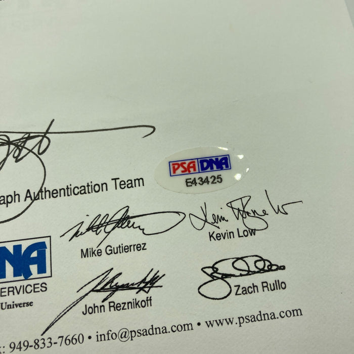 1956 Yankees World Series Champs Team Signed Baseball Mickey Mantle PSA DNA COA