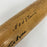 Travis Jackson Ted Lyons Judy Johnson Hall Of Fame Signed Baseball Bat JSA COA
