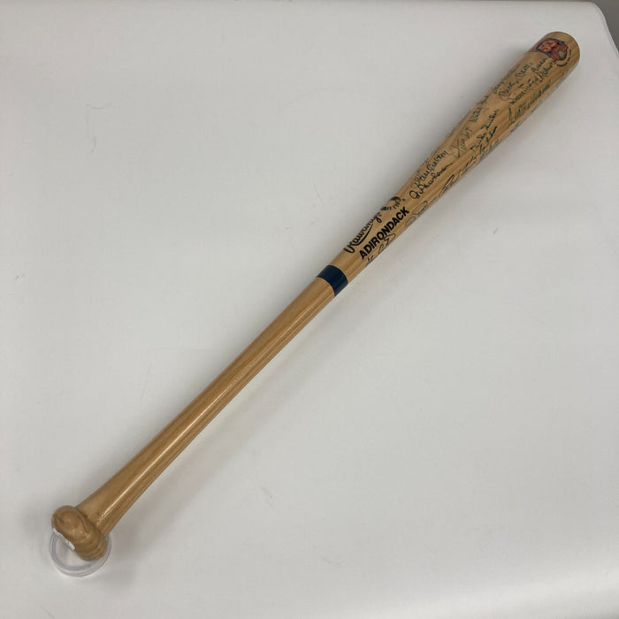 Mickey Mantle Ted Williams Willie Mays Hank Aaron HOF Multi Signed Bat JSA COA
