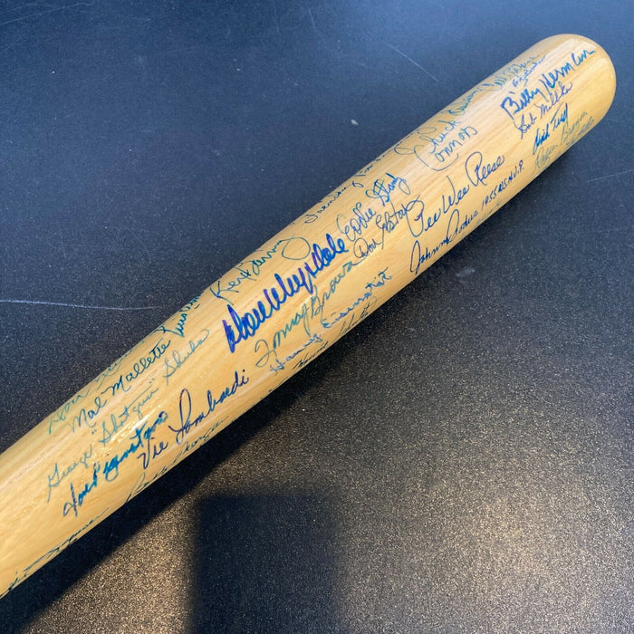 Sandy Koufax Don Drysdale Brooklyn Dodgers Legends Signed Baseball Bat JSA COA