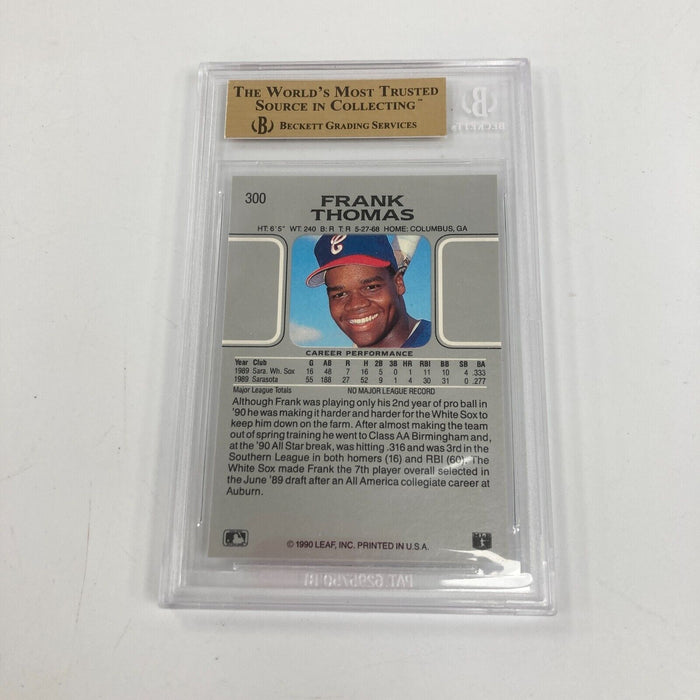 1990 Leaf #300 Frank Thomas Rookie RC BGS PRISTINE 10