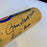 Beautiful Chicago Cubs HOF Legends Multi Signed Cooperstown Baseball Bat JSA COA