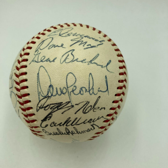 Beautiful 1968 Baltimore Orioles Team Signed American League Baseball JSA COA