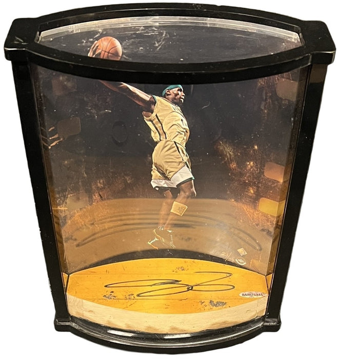 LeBron James Signed St. Vincent St. Mary's High School Game Used Floor UDA COA