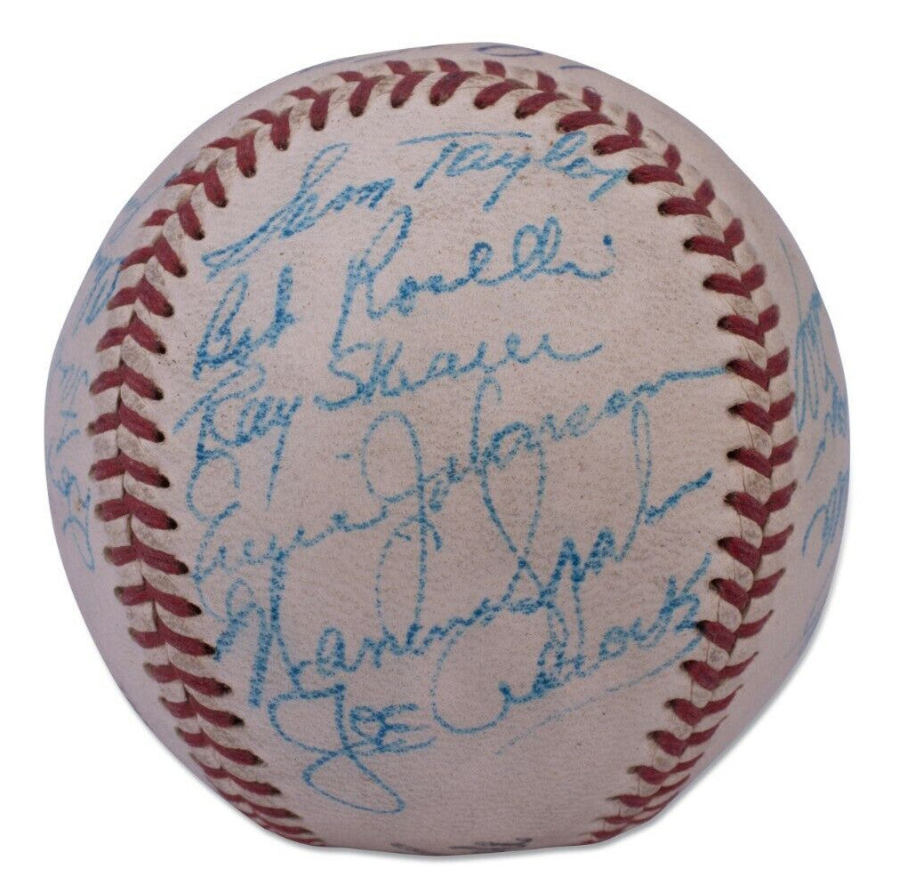 1957 Milwaukee Braves World Series Champs Team Signed Baseball Beckett COA