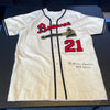 Warren Spahn 363 Wins Signed Autographed Milwaukee Braves Jersey With JSA COA