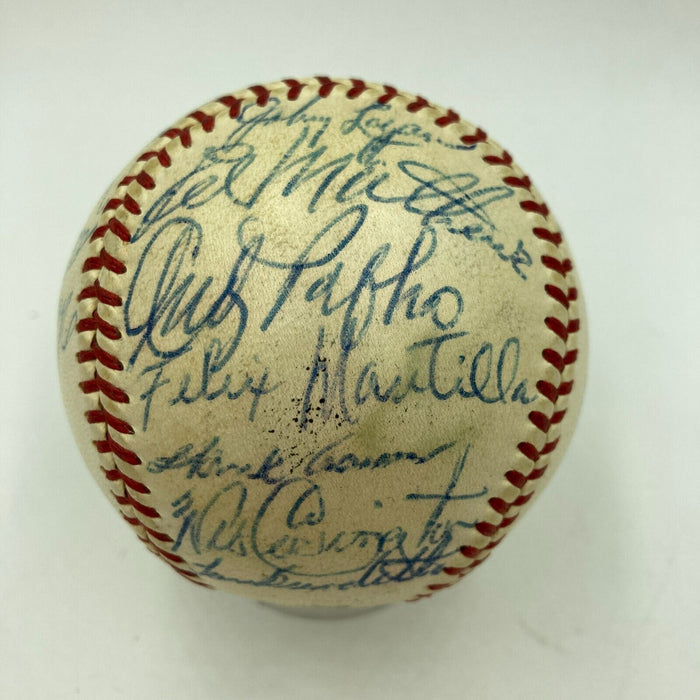 Beautiful 1957 Milwaukee Braves World Series Champs Team Signed Baseball JSA COA
