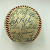 Beautiful 1957 Milwaukee Braves World Series Champs Team Signed Baseball JSA COA