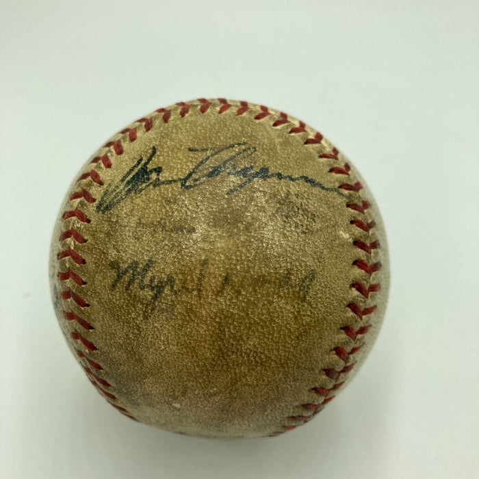 Lou Gehrig Sweet Spot 1935 New York Yankees Team Signed Baseball PSA DNA & JSA