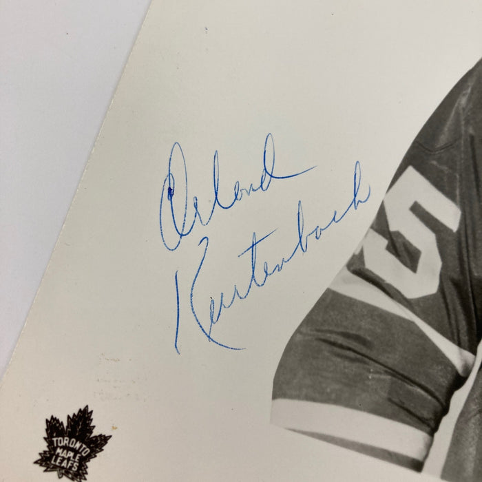 Orland Kurtenbach Signed 1960's Toronto Maple Leafs Team Issued Photo JSA COA