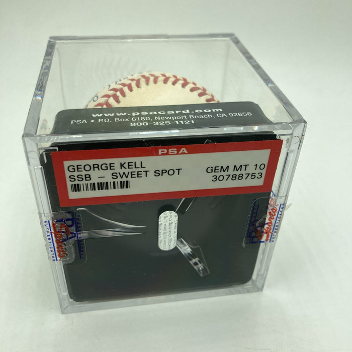 George Kell Signed Major League Baseball PSA DNA Graded 10 GEM MINT