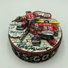 Patrick Kane & Jonathan Toews Hand Painted Charles Fazzino Signed Pop Art Puck