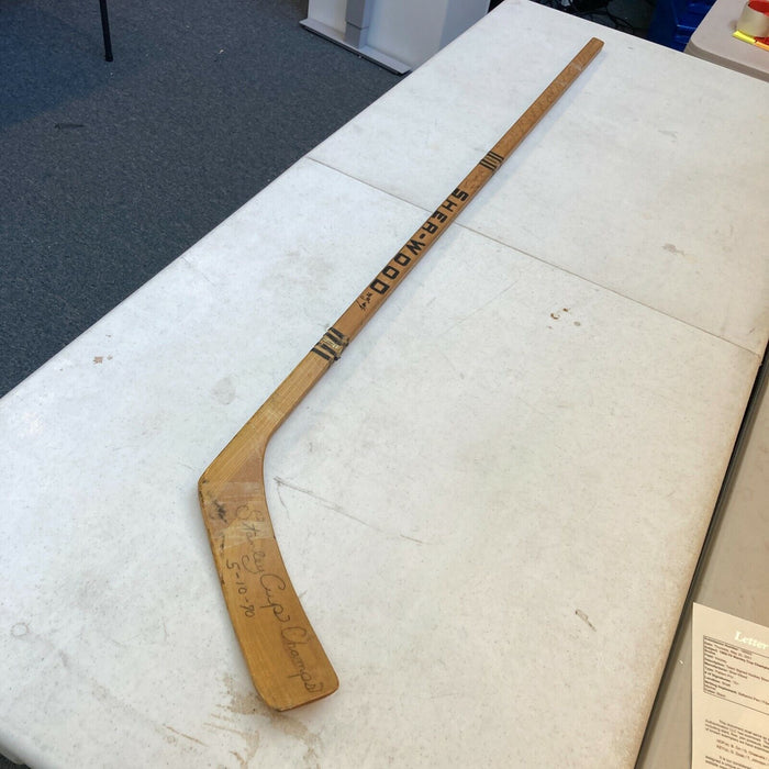 1969-70 Boston Bruins Stanley Cups Champs Team Signed Game Used Hockey Stick JSA