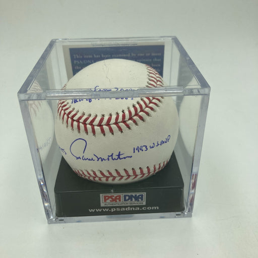 Paul Molitor Signed Official Major League STAT Baseball PSA DNA GEM MINT 10