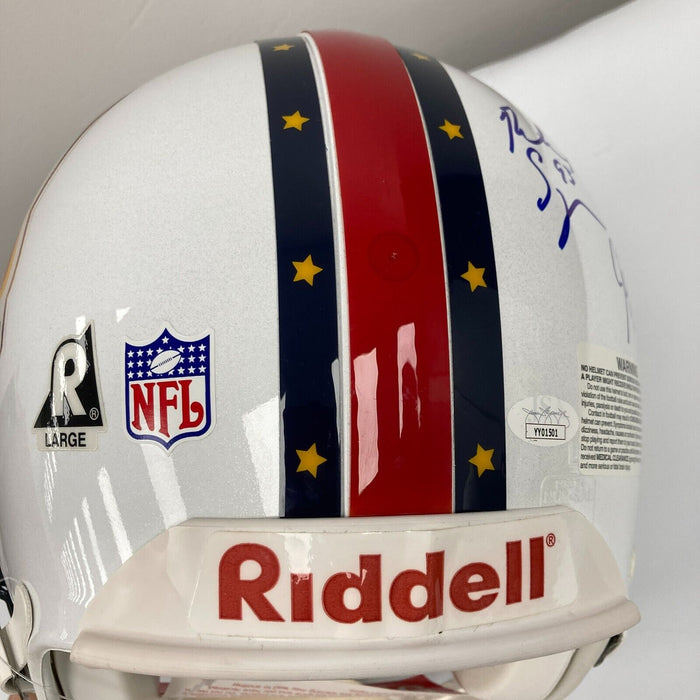 2004 New England Patriots Super Bowl Champs Team Signed Helmet Tom Brady JSA COA