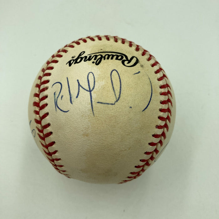 LA Dodgers Rookie's Of The Year Signed Baseball Mike Piazza Hideo Nomo JSA COA