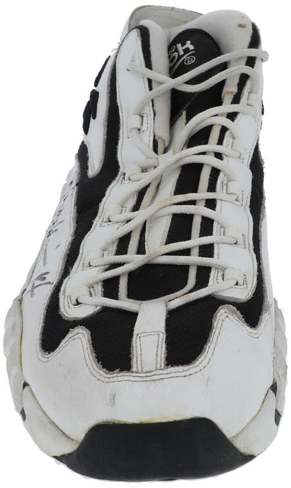 1996 Sam Perkins Game-Used Twice-Signed Seattle SuperSonics Reebok Sneakers BAS