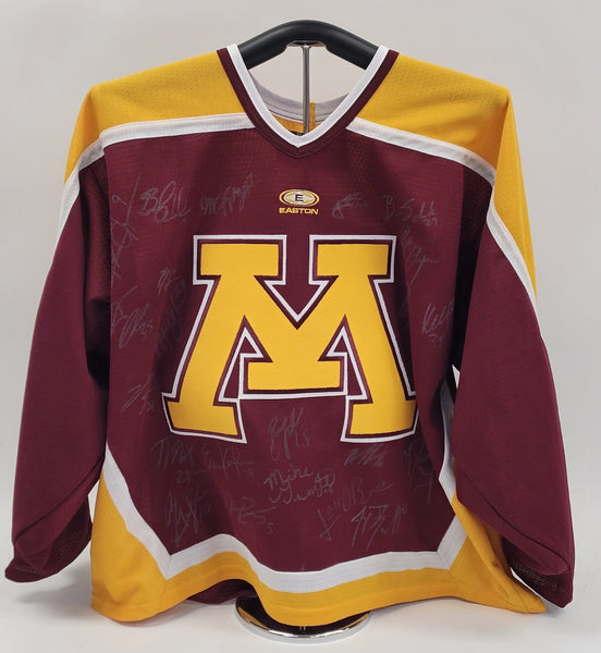 2006-07 Minnesota Gophers Team Signed Easton Authentic Jersey JSA COA