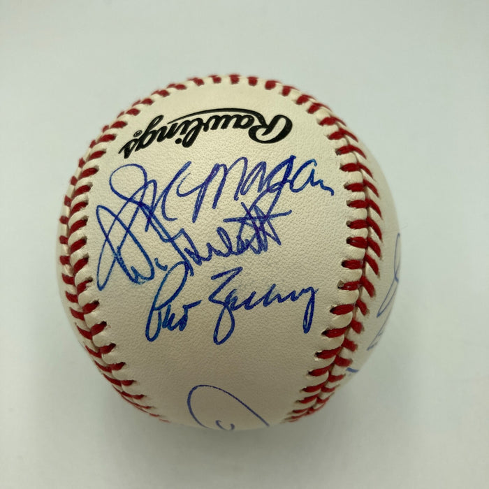1976 Cincinnati Reds World Series Champs Team Signed Baseball Beckett COA