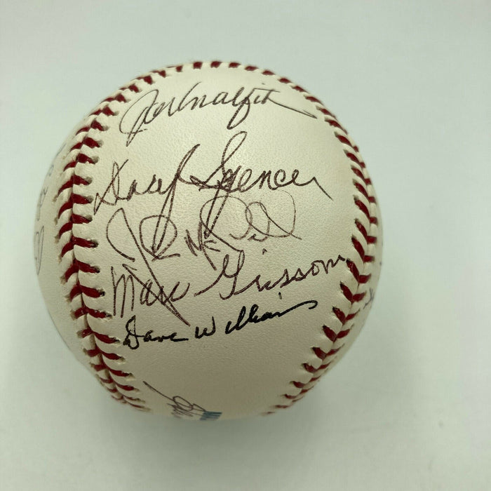 Willie Mays 1954 New York Giants World Series Champs Team Signed Baseball JSA