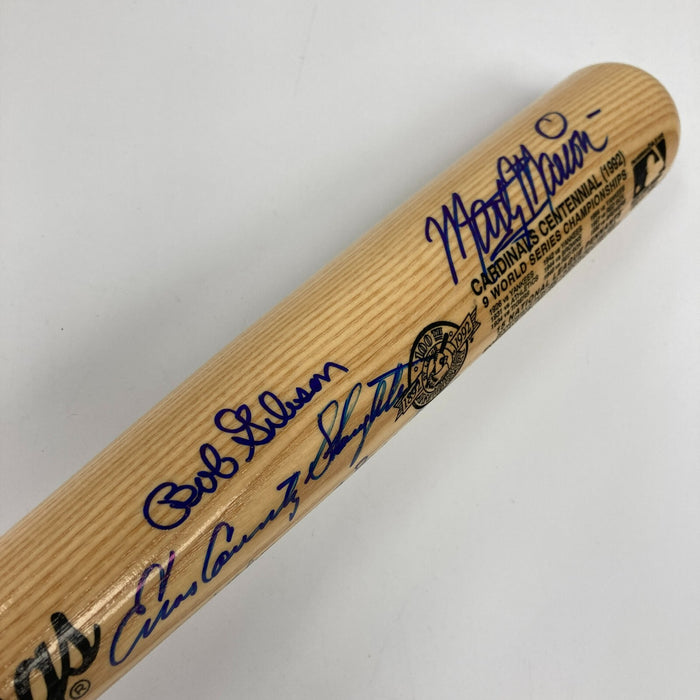 Beautiful St. Louis Cardinals Hall Of Fame Multi Signed 1992 Centennial Bat JSA