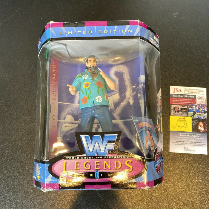 Captain Lou Albano Signed WF Wrestling Action Figure JSA COA JAKKS