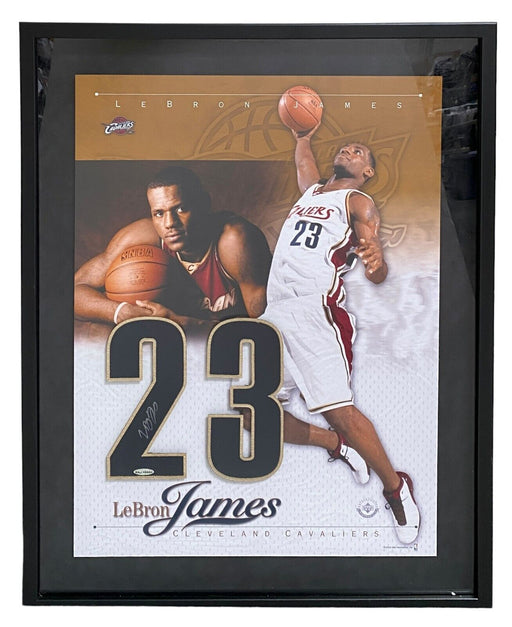 Lebron James Signed Jersey Number #23 Display Upper Deck UDA COA