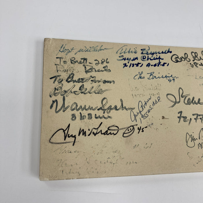 Hall Of Fame Pitching Legends Multi Signed Rubber 30+ Sigs Tom Seaver JSA COA