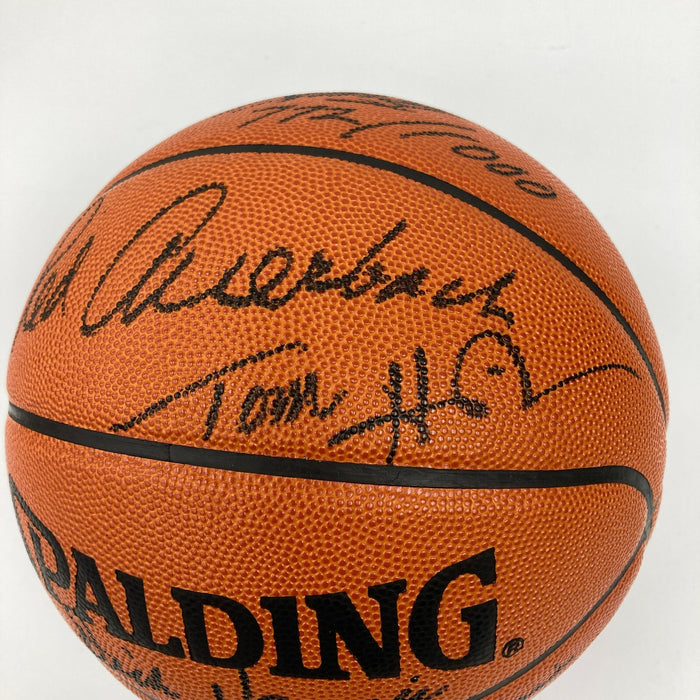 1956-1957 Boston Celtics  NBA Champs Team Signed Basketball JSA COA