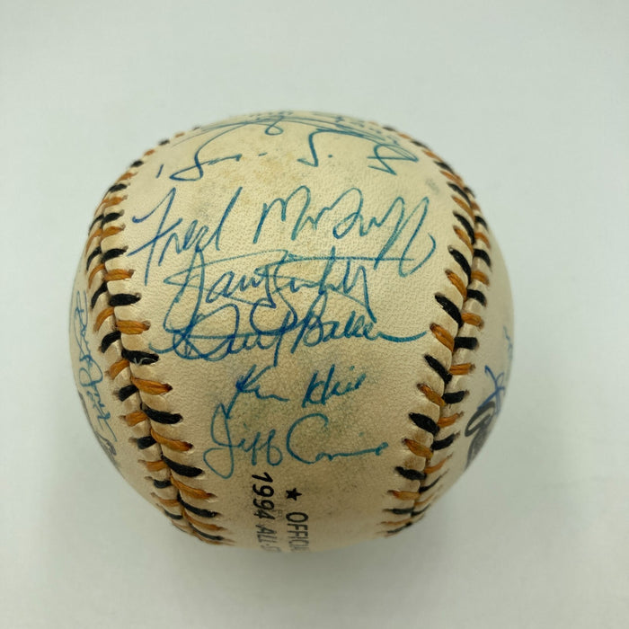 1994 All Star Game National League Team Signed Baseball Barry Bonds PSA DNA COA