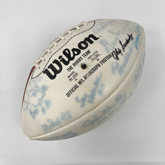 Johnny Unitas Baltimore Colts HOF Legends Signed Football 40+ Sigs JSA COA