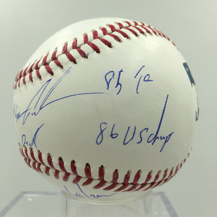 Dwight Doc Gooden Signed Heavily Inscribed MLB Baseball PSA DNA COA
