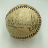 Earl Averill 1929 Rookie Single Signed AL Game Used Baseball PSA/DNA LOA