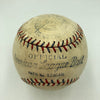 Babe Ruth Single Signed 1928 American League Baseball JSA COA
