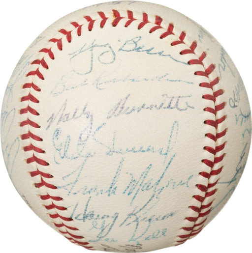 1957 All Star Game Team Signed Baseball Elston Howard Nellie Foxx Yogi Berra PSA