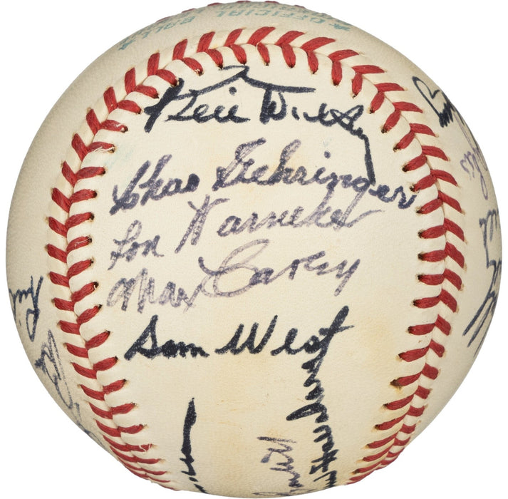 1934 All Star Game Team Signed American League Baseball Beckett COA