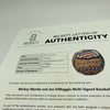 Mickey Mantle & Joe Dimaggio Signed Charles Fazzino Pop Art Baseball PSA RARE