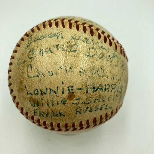 1955 Memphis Red Sox Negro League Signed Game Used National League Baseball